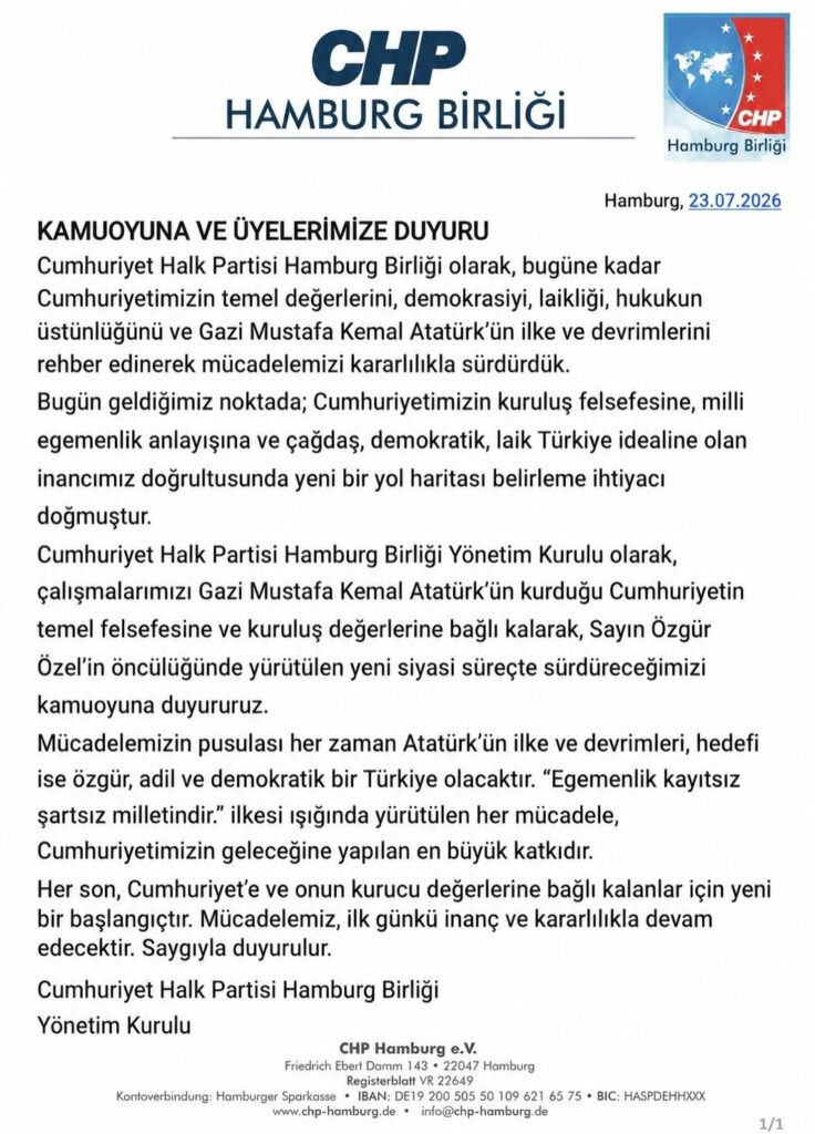 754463220_10166037101757814_7818531372255064596_n-736x1024 CHP Hamburg Birliği'nden Yeni Siyasi Süreç Açıklaması