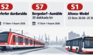 Hamburg’da bazı S-Bahn seferlerinin yerine otobüsler çalışacak