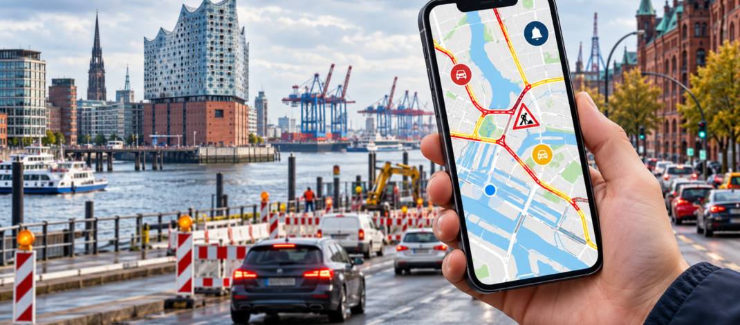 Hamburg’da Trafik ve Yol Çalışmaları Cepte