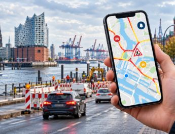 Hamburg’da Trafik ve Yol Çalışmaları Cepte